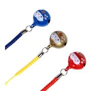 Milisten Set 6 Ciondoli per Cellulari a Forma di Gatto della Fortuna Campanellino in Rame Decorazioni da Appendere a Borse Accessori Colorati Blu Rosso Oro per Uso Quotidiano e