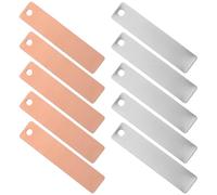 Milisten Set da 6 Coppie di Elettrodi in Rame e Zinco per Esperimenti Scientifici Batterie di Frutta Fogli di Rame e Anodi di Zinco per Didattica e Attività Stem