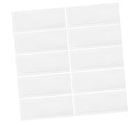 Milisten Set Di 30 Etichette Autoadesive Per Carte Di Credito Tasche Autoadesive Porta Tessere Per Biblioteca Materiale Pvc Adesivo Trasparente