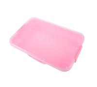 Milisten Set di di sabbia spaziale vassoio di miscelazione della vernice scatole di sabbia per contenitore sensoriale portatile vassoio artigianale per plastica rosa