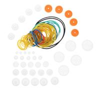 Milisten Set Pulegge Meccaniche Plastica Cinghia Gomma Resistente e Kit Trasmissione per Modellini Veicoli Rc Fai da Te Ragazzi Uso Hobby Meccanico