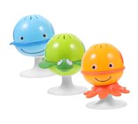 Milisten Sonagli per L’allattamento del Ragazzo Ragazza con Ventose, Set da 3 Pezzi della Serie Ocean, Giocattoli Musicali Rumorosi per Ragazzo Ragazza, Stimolazione Colore Casuale