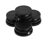 Milisten Spina per Guinzaglio da Tavola da Surf Nera 4 Pezzi, Tappo Rotondo per Leash Paddleboard, Accessorio Resistente per Sport Acquatici e Kayak