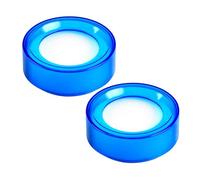 Milisten Spugna Bagnante per Dita 2 Pezzi, Umidificatore per Contare Soldi Contenitore in Plastica Trasparente Blu, Accessorio Ufficio per Banche e Negozi, per Gestione Contante e