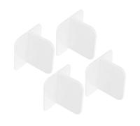 Milisten Stabilizzatore Adesivo per Box Antiscivolo per Ragazzo Ragazza, Supporto Fisso in Plastica Resistente Fibbia senza Tracce, Accessorio Base Piccola per Recinti da Interno, Set da 4