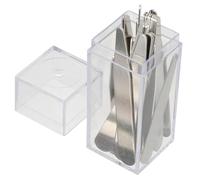Milisten Stecche Metalliche per Colletti di Camicie in Acciaio Inox 40 Pezzi Supporti Rigidi 4 Misure Assortite per Uomo e Donna, Inserti Fermacolletto per Abbigliamento Formale, Accessori