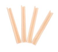 Milisten Supporti Per Domino in Legno 19cm, Basi Espositive in Legno Per Lettere Inglesi, Porta-domino Da Tavolo Per Educazione e Giochi Creativi, Set Da 4 Pezzi Per Ragazzo Ragazza e Artigianato