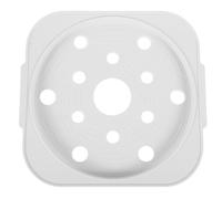 Milisten Supporto Mobile per Bombola di Propano in Plastica Bianca con Ruote Parallele, Base con Vassoio Portafioriera e capacità di Carico Elevata per Uso Domestico e Giardino