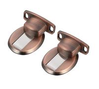 Milisten Supporto per Porta in Lega di Zinco 2 Pezzi Fermaporta Magnetico Invisibile da Pavimento per Chiusura Porte Camere da Letto, Cucina e Bagno Adesivo Autoinstallante Resistente