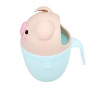 Milisten Tazza Da Bagno a Forma Di Maialino Per Bambini, Contenitore Per Risciacquo Dello Shampoo Manico Facile Da Impugnare, Tazza Per Risciacquo Adatta Al Bagnetto Neonati Verde