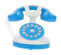 Milisten Telefono per Simulazione Plastica Interattivo Forma Telefono Cartone Animato Casa per Sviluppo Intelligenza e Interesse Colore Blu e Bianco Assortito