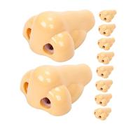 Milisten Temperamatite Manuale a Forma di Naso Set da 12 Pezzi, Piccolo Temperino per Studenti, Materiale Scolastico per Ufficio, Scuola e Feste di Compleanno