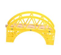 Milisten Toy Train Track with Educational Bridge Accessory for Kids Imagination and Creativity with Realistic Railroad Scenery