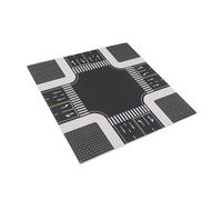 Milisten Traffic Road Board in Robust Plastic Urban Intersection Model For Table And Landscape Building Supplies Flexible Use For Creative Miniature Scenes