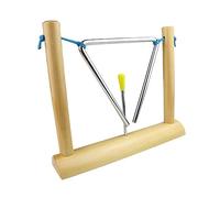 Milisten Triangolo Musicale Educativo per Strumento Percussione Sicuro con Supporto per Asilo e Didattica Musicale