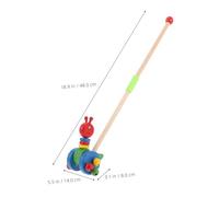 Milisten Wooden Push Walker With Cute Cartoon Animal Design Reusable Walker Toy For Boys And Motor Skill Development Push Cart For Learning To Walk