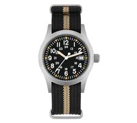 Militado ML05 ML05B 38mm Orologi Campo Vintage Per Uomini, Movimento Seconda Continua VH31/515/Miyota Super 2035 Quarzo, Vetro Zaffiro Bombato Rivestimento AR, Super Luminescenza C3, 100M Impermeabile