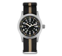 Militado ML05 ML05B 38mm Orologi Campo Vintage Per Uomini, Movimento Seconda Continua VH31/515/Miyota Super 2035 Quarzo, Vetro Zaffiro Bombato Rivestimento AR, Super Luminescenza C3, 100M Impermeabile