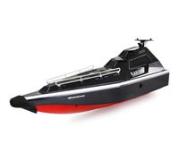 Motoscafo Radiocomandato Militare Black Turbo Propulsione a Getto 420MM RTR