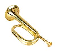 MILITALE BUGLE C, Tromba Key Brass Facile da Giocare a Cavalleria con Bocchino per Cavalleria Tromba Strumento in Ottone, Militare Facile da Gioco C Key Bocchino, Che Soffia