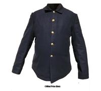 Militare Blu Lana 5-button Camicetta Sack Cappotto Misura 52 a Linee Indiani Saw