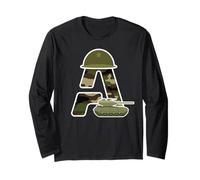 Militare Camouflage Alphabet: un militare ragazzo e ragazza serbatoio Maglia a Manica