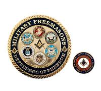 Militare Massons Defenders of Freedom Auto Emblema Lapel Pin Combo Pack