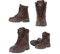Militare Mezza Pelle da Pattuglia Stivale Marrone Tutte le Taglie, Nuova Cadetto