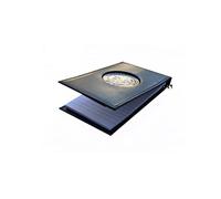 Militare Spirale Notebook Custodia Con Medaglione,5 Stile Nota Pastiglie,Nero -