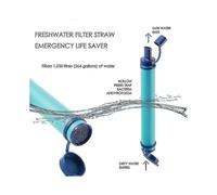 Military 99.99% Water Filter Purification Emergency Gear Straw Camping Hiking