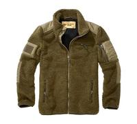 Military Wear Tactical Teddyfleece Verde Oliva M | Giacca Tattica con 5 Tasche | Pile Militare con Velcro | Equipaggiamento Forze Speciali e Survival | 100% Poliestere