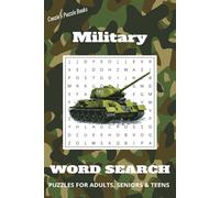 Military Word Search Puzzle Book: Military Word Searches with Easy-to-Read Print about the Military, Strategy, Equipment, and More | 6x9 inches, 110 ... Great for Gifts, Free times and Veterans