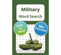 Military Word Search Puzzle Book: Word Searches with Easy to Read Print About Armed Forces, Veteran, Navy and More | 6x9 inches, 110 pages | 50+ Puzzles … Gift for Vacations Holidays and Free Times