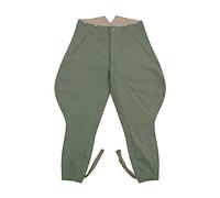 militaryharbor Pantaloni estivi da poliziotto tedesco della Seconda Guerra Mondiale della Seconda Guerra Mondiale, Verde screziato, 50