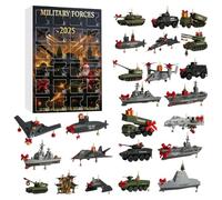 Militarys Equipment Countdown Calendar 2025 | Militarys Advent Calendars 2025,With 24pcs 2D Flat Equipment Ornaments, Christmas Tree Decorations For Teens, Adults, Collectors