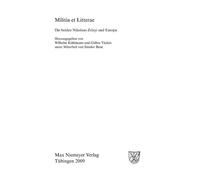 Militia Et Litterae (Copertina rigida) Frühe Neuzeit