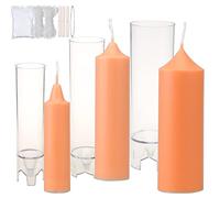 MILIVIXAY 3 stampi per candele a pilastro per realizzare candele con kit di stoppini.