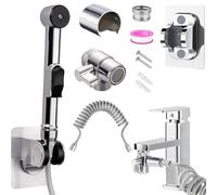 MILIWAN Doccetta per Bidet Doccetta per Lavandino Kit Include Spruzzatore per WC, Deviatore per Rubinetto, Tubo Doccia Estensibile 2m, Perfetto per Igiene Personale Doccia Bagno WC