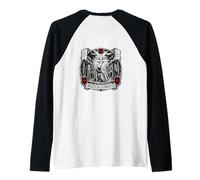 Milizia Christi in Hoc Signo Vinces Cavaliere Sfondo Maglia con Maniche Raglan