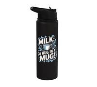 Milk A Hug In A Mug - Funny Milk Stainless Steel Insulated Water Bottle