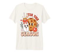 Milk And Cookies Christmas Season Maglietta Premium