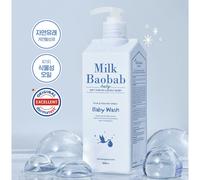 Milk Baobab All In One Top Toe Baby Wash 500 ml shampoo lavaggio corpo per ba...