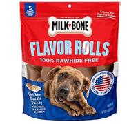 Milk-Bone Sapore Rotoli Pollo Disegni Dandy 100% pelle Grezza Free Cane Snack ,5