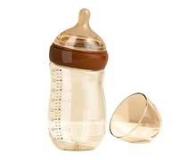 Milk Feeding Bottle, Heat-Resistant, Anti-Choking Dispenser | 6.65x2.8x2.8 inches Soft Nipple Breastfeeding Bottle for Boys Girls New Parents Home Travel Picnic Short Trips