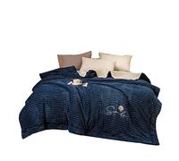 Milk Fleece Blanket Quilt Spring and Autumn Cover Blanket Coral Fleece Winter Thick Blanket Bed Single Bed with Flannel (Color : A Size : 200 * 230cm) (A 150 * 200cm)
