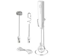 Milk Frother - produttore di schiuma elettrica, frusta di caffè ricaricabile | Mixer da bevande a 3 velocità per Home Office, strumento per barlsta per Cappuccino Latte Hot Chocolate MatchA