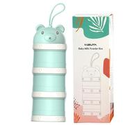 Milk Powder Dispenser for Baby | Portable 3 Layers Milk Dispenser | Milk Storage Container | Easy Pour Spout for Convenient Feeding and Storage of Milk Powder or Snacks