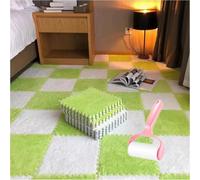 Milk Velvet Patchwork Rugs,30 * 30 * 1.2 cmWashable Square Foam Floor Mat,Home Playroom Climbing Area Rugs,Plush Interlocking Foam Mats,Puzzle Floor Tiles,for Bedroom Living Rooms