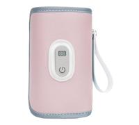Milk Warmer For | Constant Temp Warming Sleeve | Digital Display Breastmilk Warmers | For Boy Girl Dad Parent Home Nursery Long Trip Travel Winter Outing And Others, rosa, Consulte la descripción