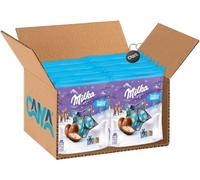 Milka Bonbons Confetti Praline di Cioccolato al Latte Alpino Ripiene di Crema al Latte e Confettini Colorati 86g [CAIYA® BOX da 8 Confezioni]